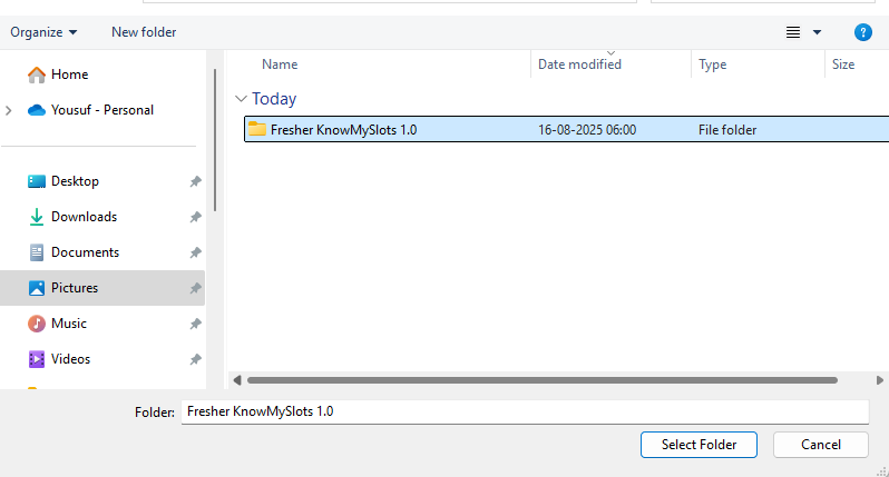 Load Unpacked Screenshot
